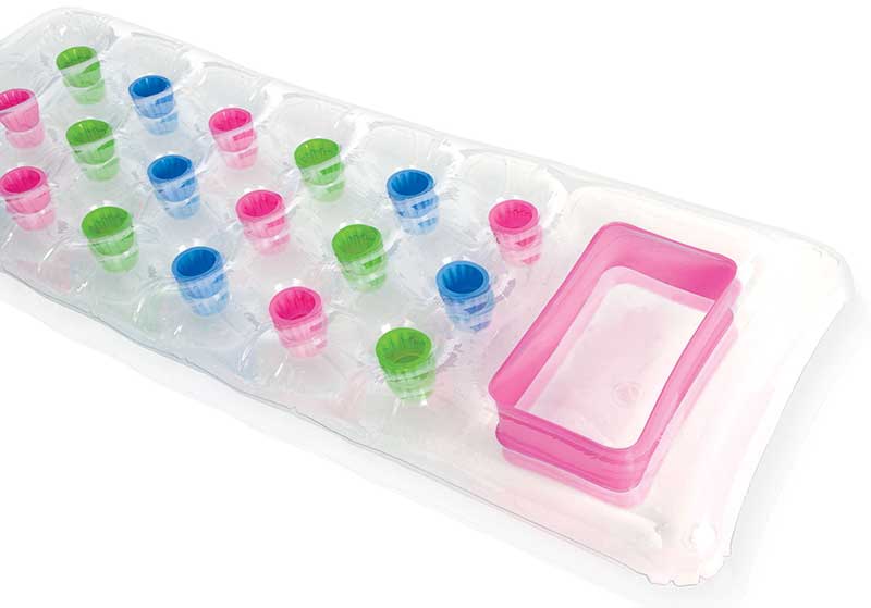 Intex transparent beach air mattresses-green