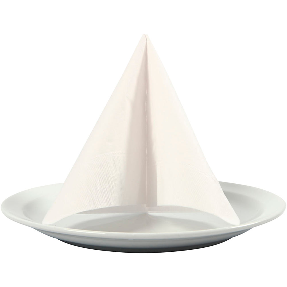 Creativ company napkins, size 33x33 cm, white, 20 pieces in a box