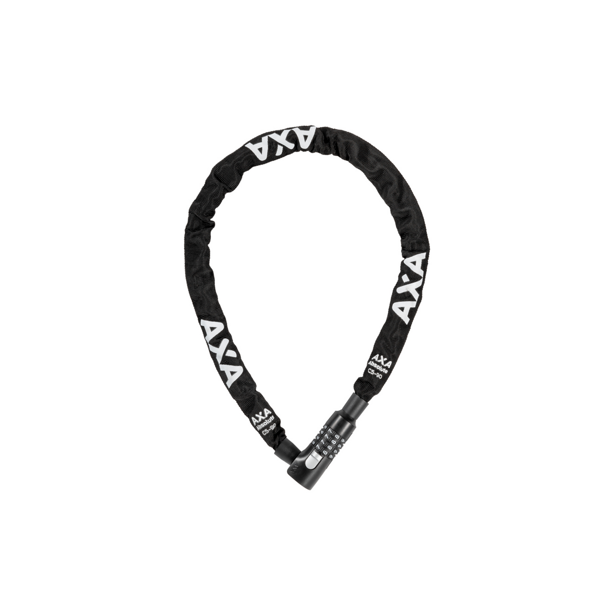 Kettenschloss mit Zahlenkombination Absolut C5-90 90 cm Schwarz