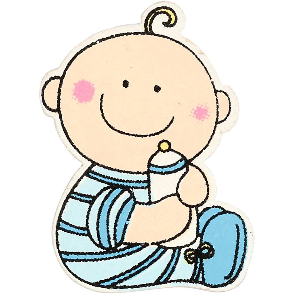 Creativ company baby, size 24x35 mm, thickness 1.7 mm, light blue, 10 pieces in a box