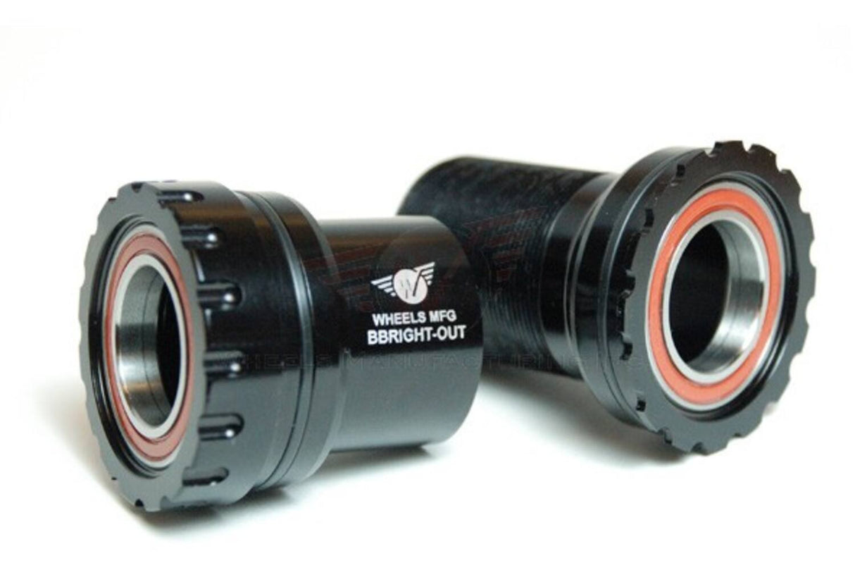 Roues de fabrication roues mfg support inférieur bbright shimano 24 mm acb noir