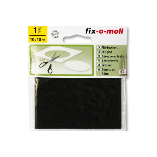 Fix-o-moll protective felt 10cmx10cm brown