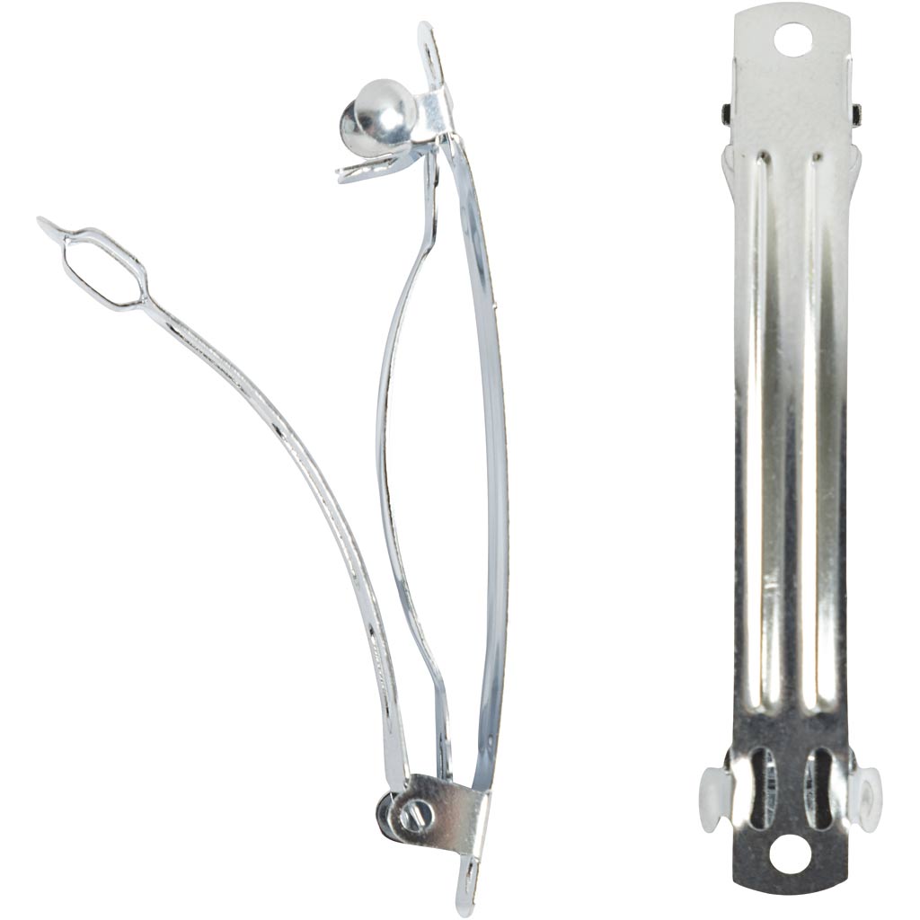 Creativ company decorative pin, l: 6 cm, w: 6 mm, silver-plated, 20 pieces in a box