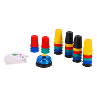 999Games apilando el juego de acción de las tazas de velocidad, 6 jugadores