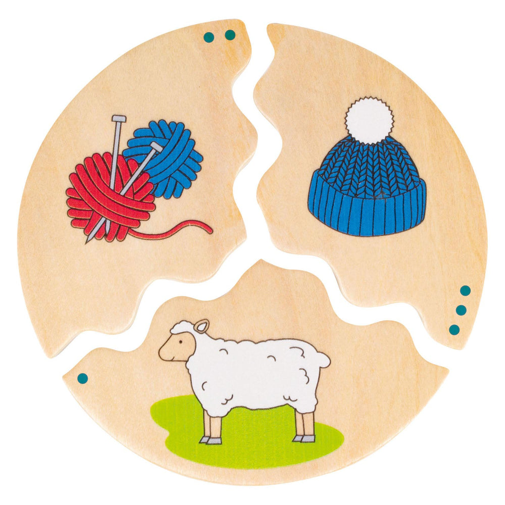 Beleduc Nawito How Products Are Made Wooden Children's Game