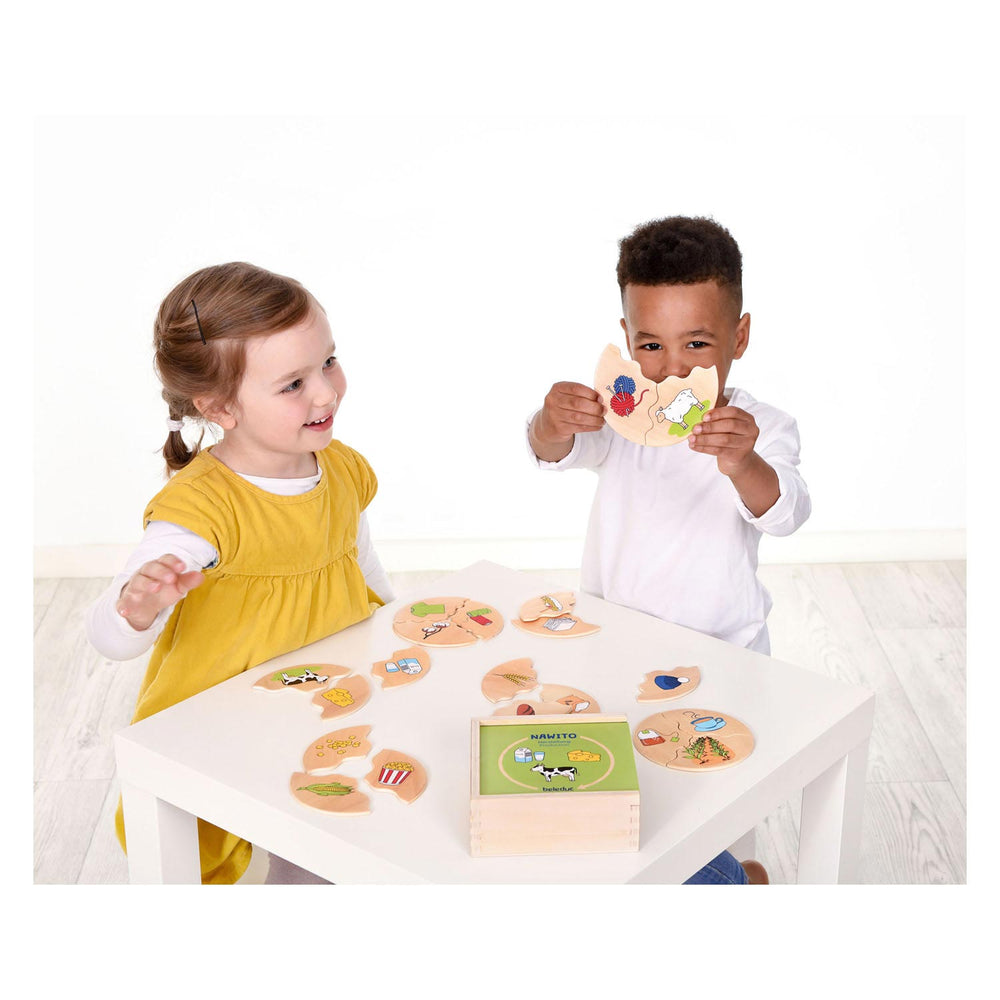 Beleduc Nawito How Products Are Made Wooden Children's Game