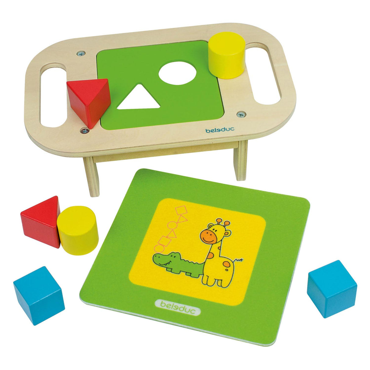 Beleduc Wooden Interchangeable Shape Sorter