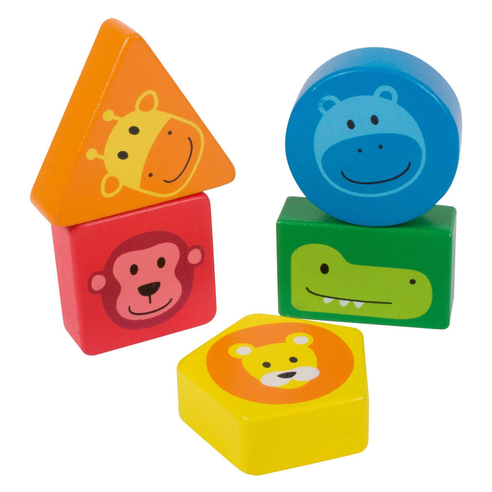 Beleduc Wooden Stacking Tower with Shapes