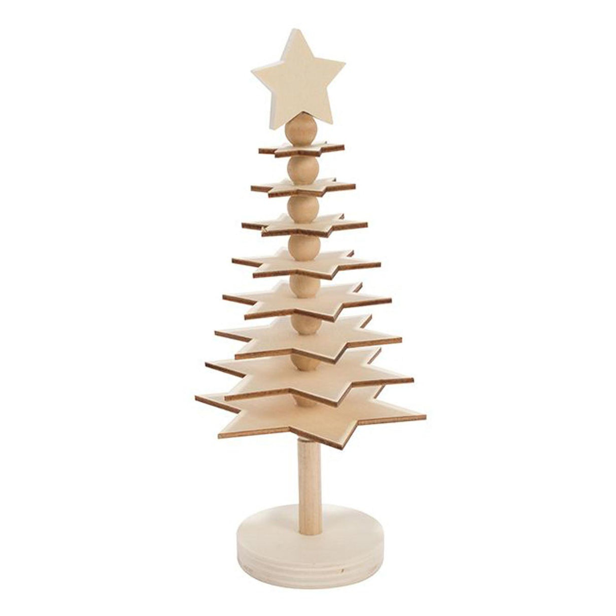 Colorea tu propio árbol de Navidad en 3D de madera