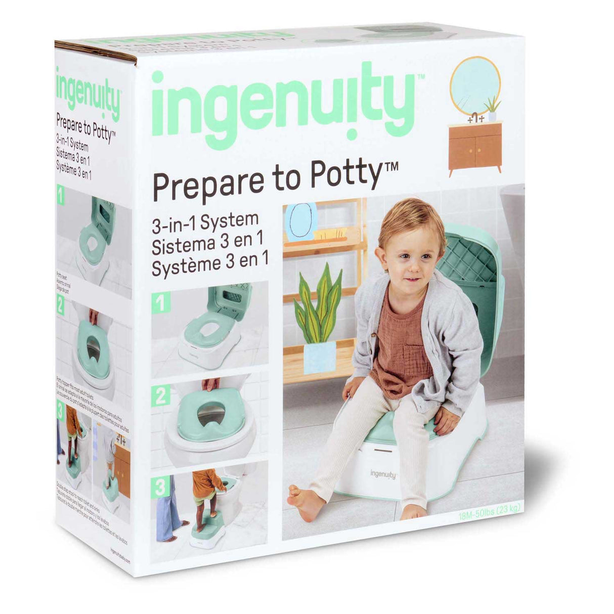 Abi toaletný tréningový systém 3 v 1