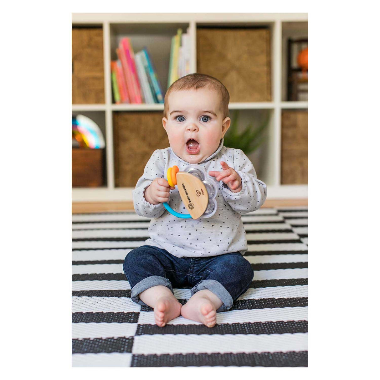 Hape wooden tiny tambourine