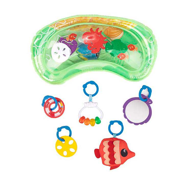 2-in-1 play gym with water mat