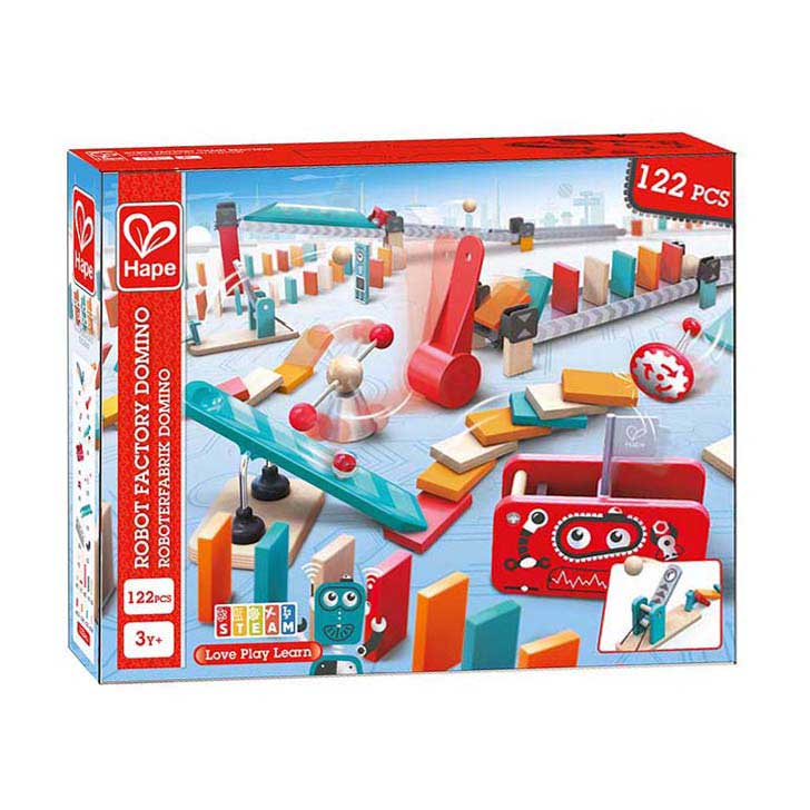Hape robottitehtaan domino - 122kpl.