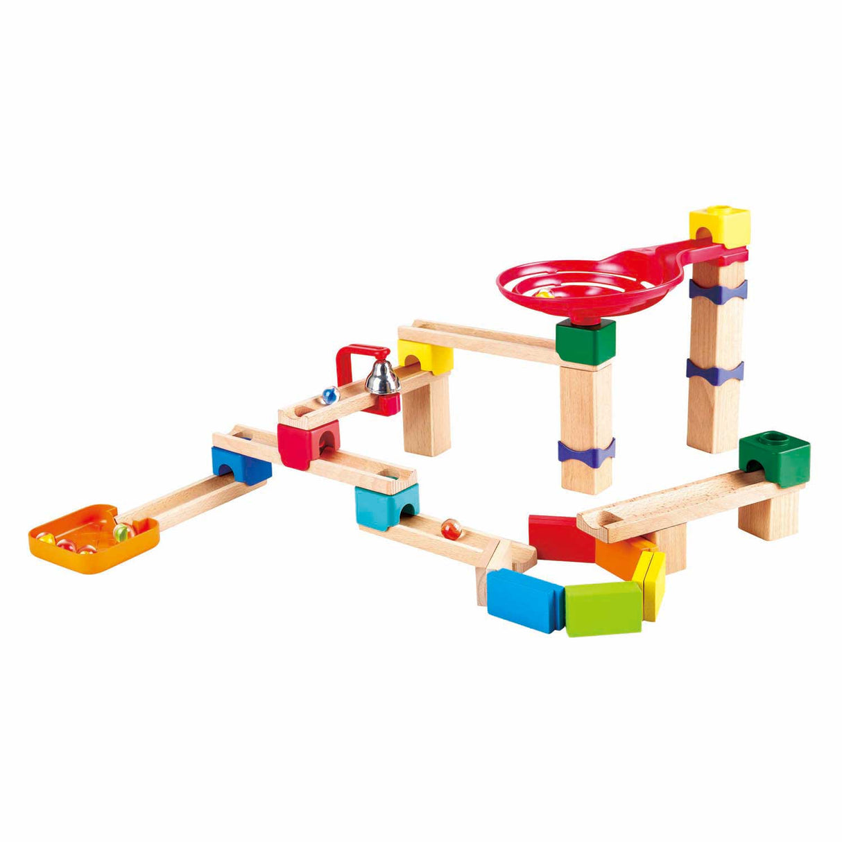 Hape wooden marble track set domino - 50 pcs.
