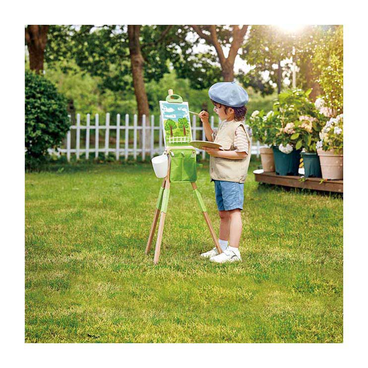 Hape portable bamboo easel - 14 pcs.