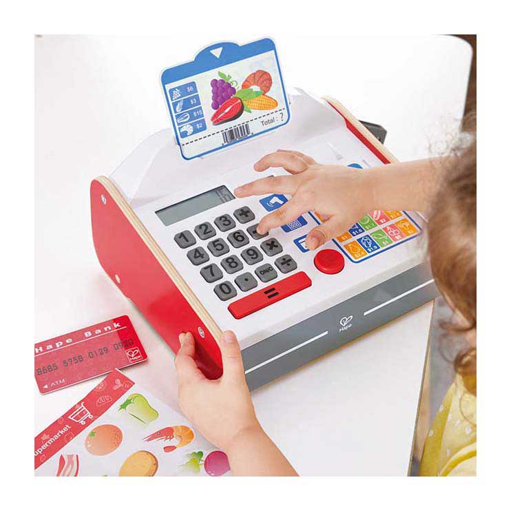 Hape interactive cash register with light and sound