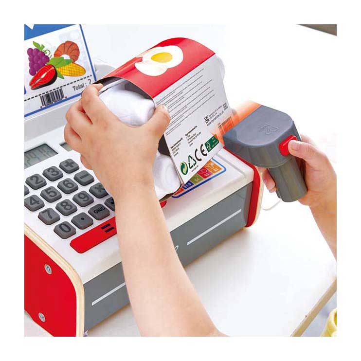 Hape interactive cash register with light and sound