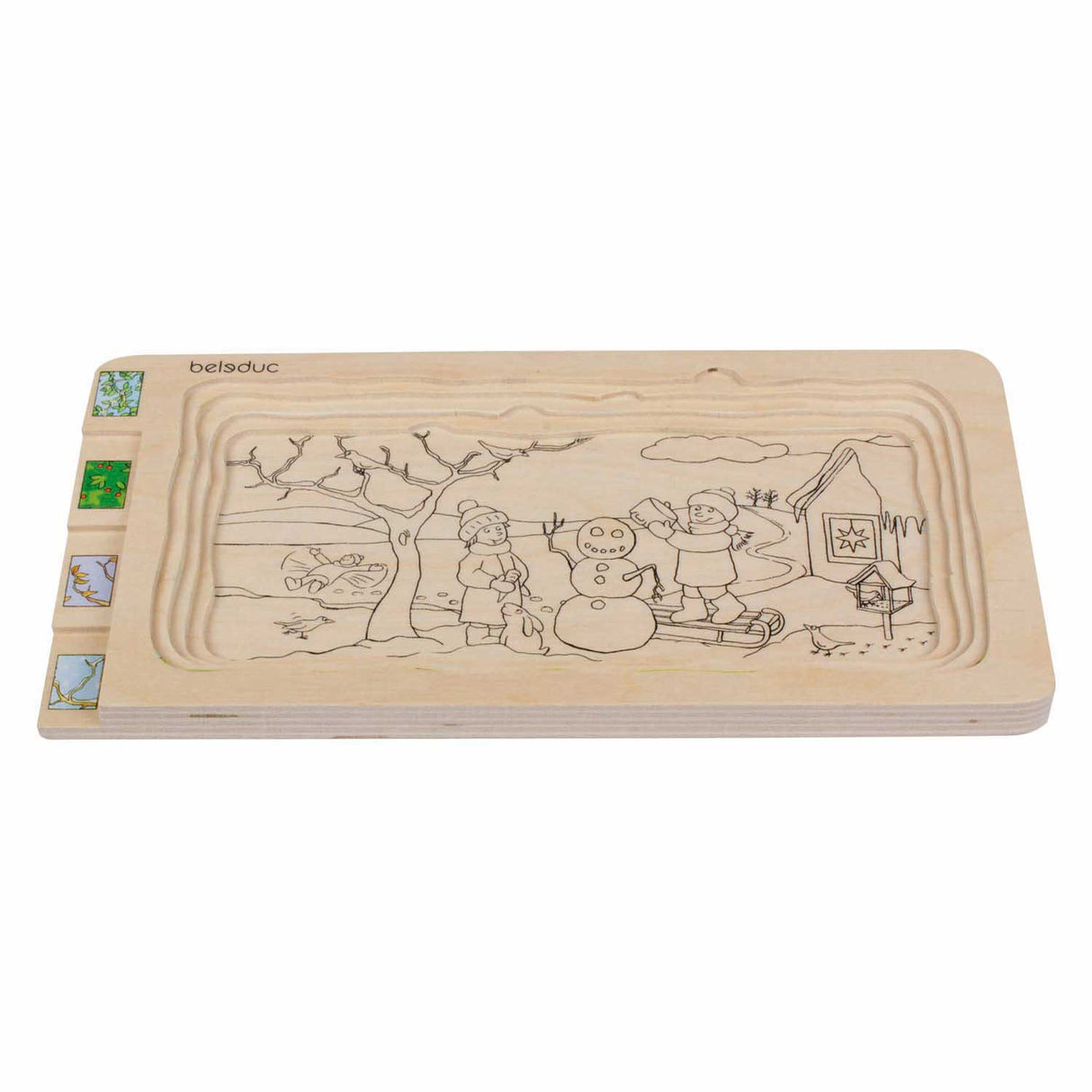 Beleduc lagenpuzzel 4 seizoenen