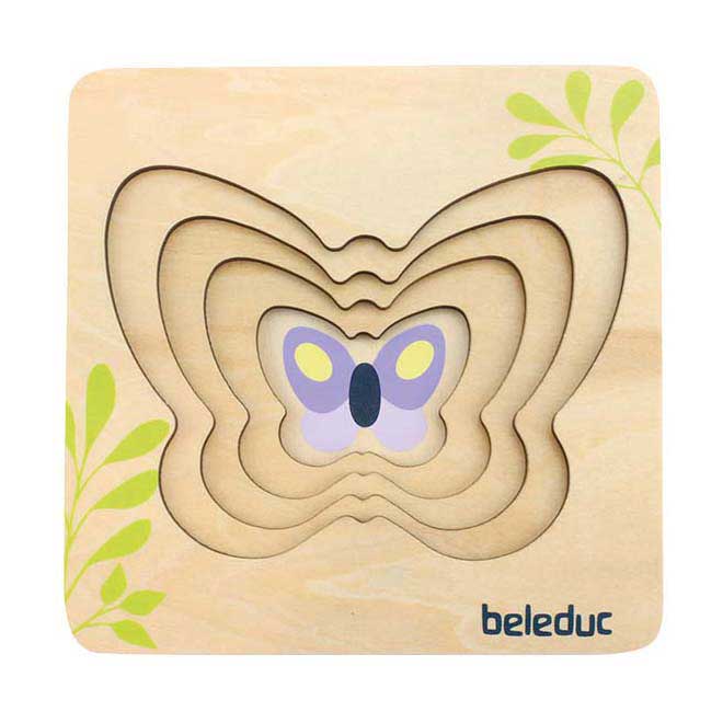 Beleduc Holzschichtpuzzle Schmetterling