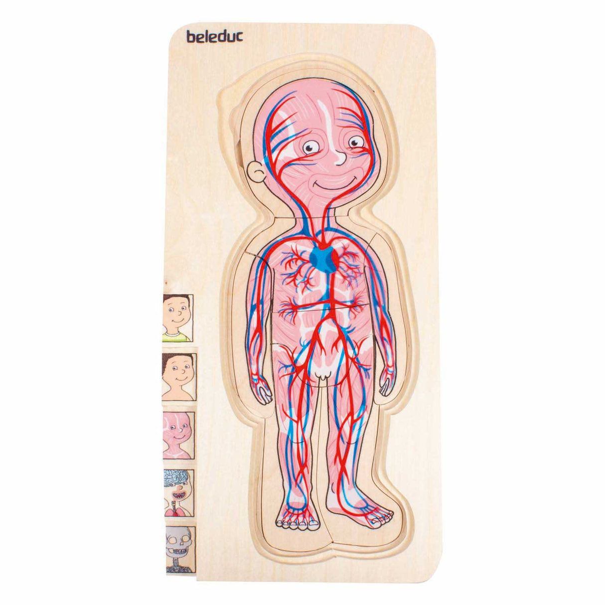 Beleduc wooden layered puzzle boy - 5 layers