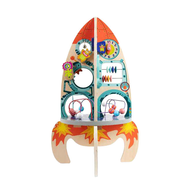 Classic World World Wooden Activity Rocket