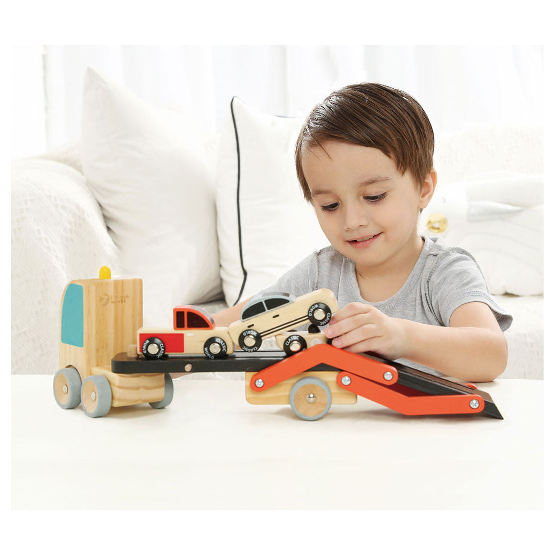 Classic World Bisarca per auto World con auto, 4 pz.