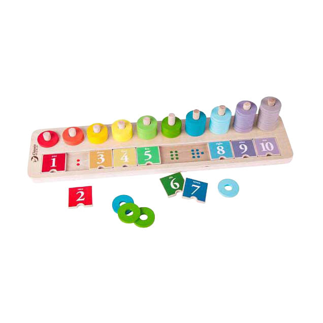 Classic World World Stapeltheke aus Holz, 66-tlg.