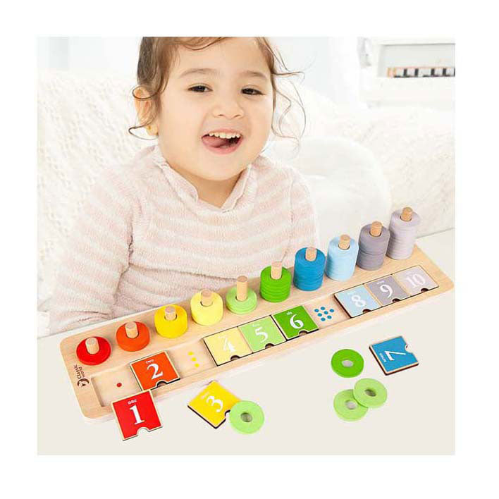 Classic World World Stapeltheke aus Holz, 66-tlg.