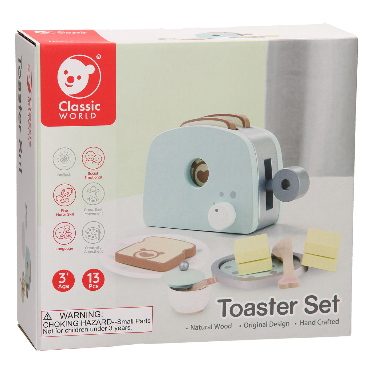Klasični svet World World Wooden Toaster, 13dlg.