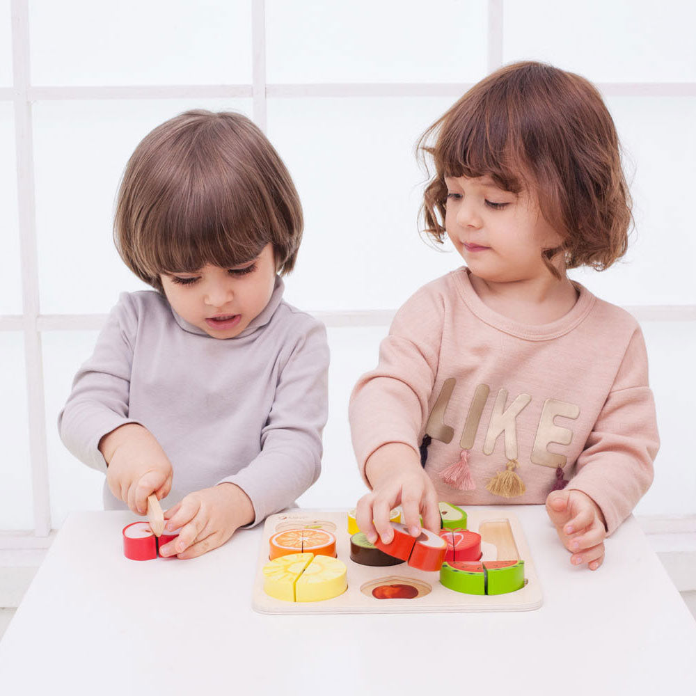 Classic World Wooden Snijffruit, 20dlg.