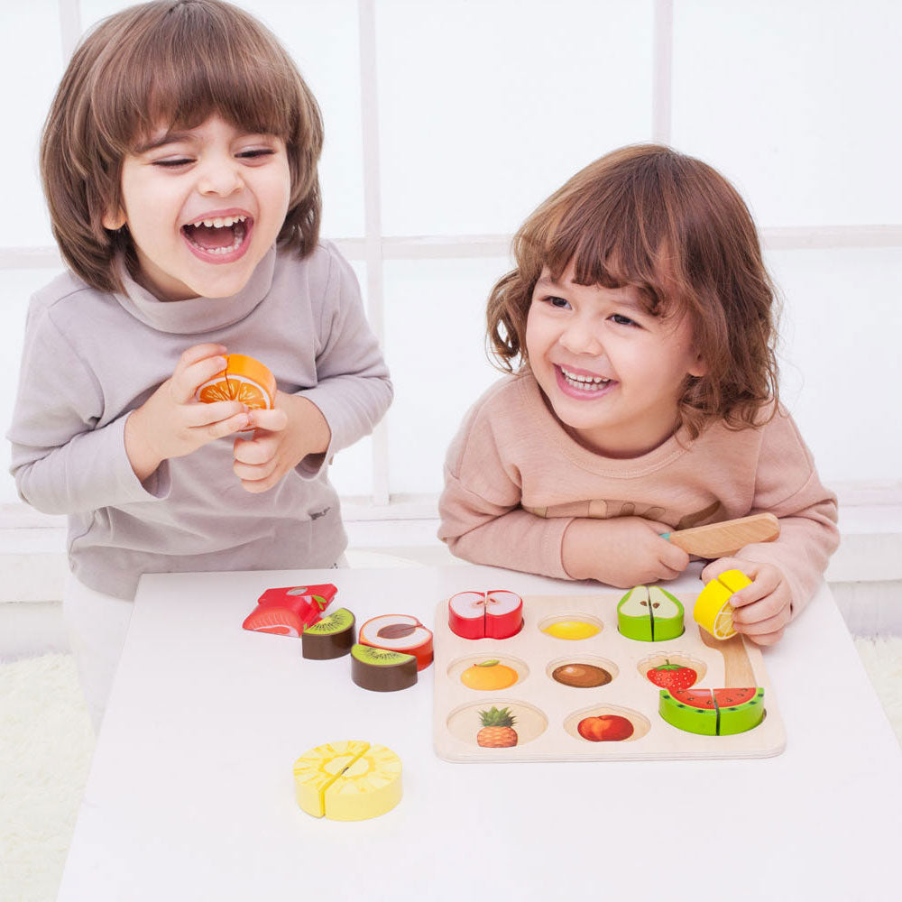 Classic World Wooden Snijffruit, 20dlg.