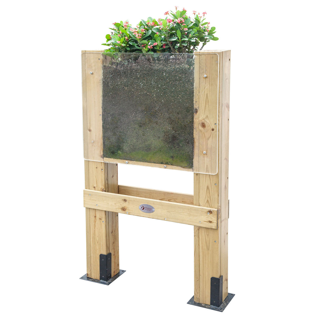 Classic World World World Wooden Planter 'Watch it Grow'