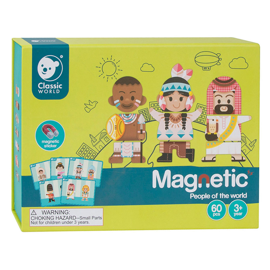 Classic World World World Dress-up Puzzle People of the World, 60pcs.