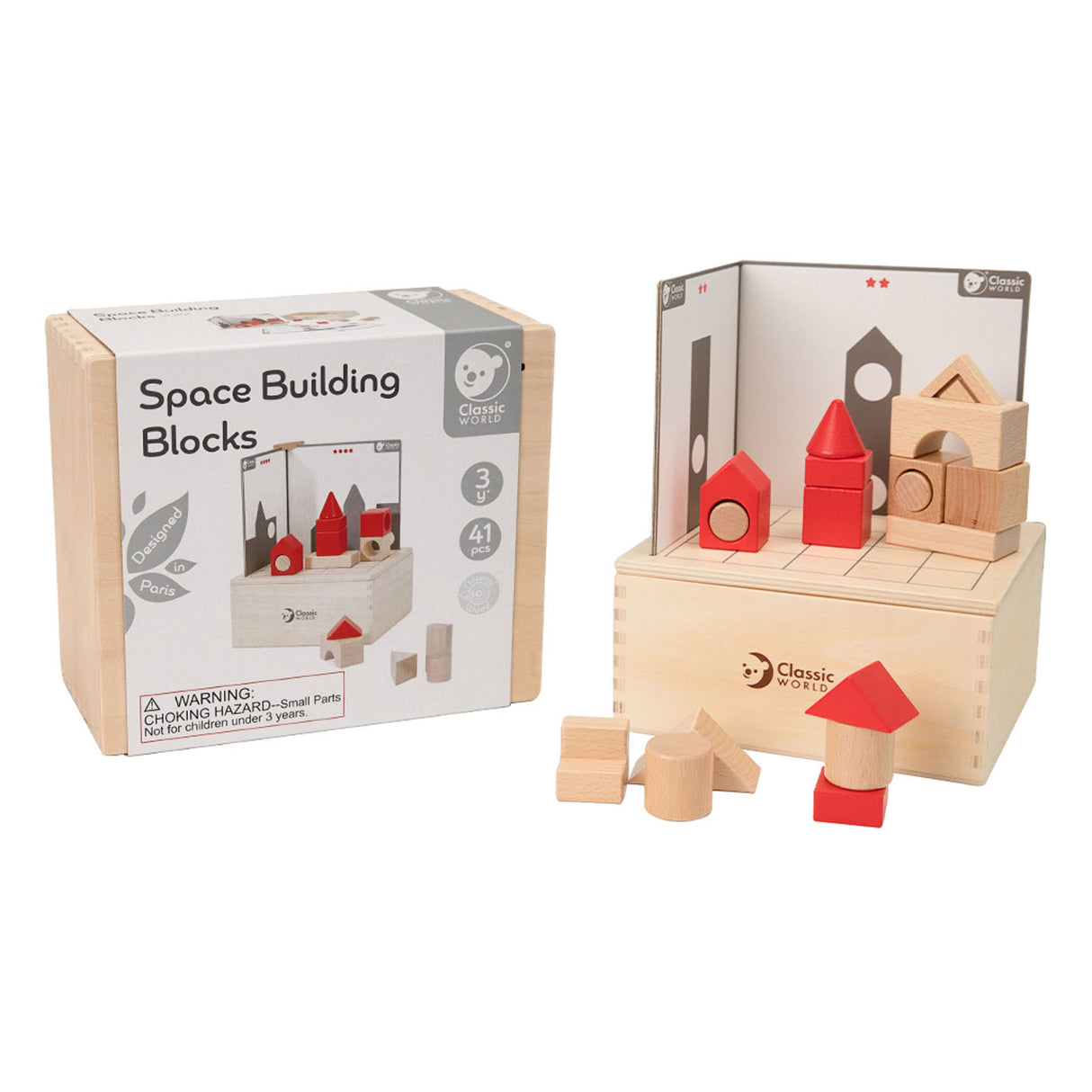 Klasický svetový svet 3D mozgový puzzle s úlohami