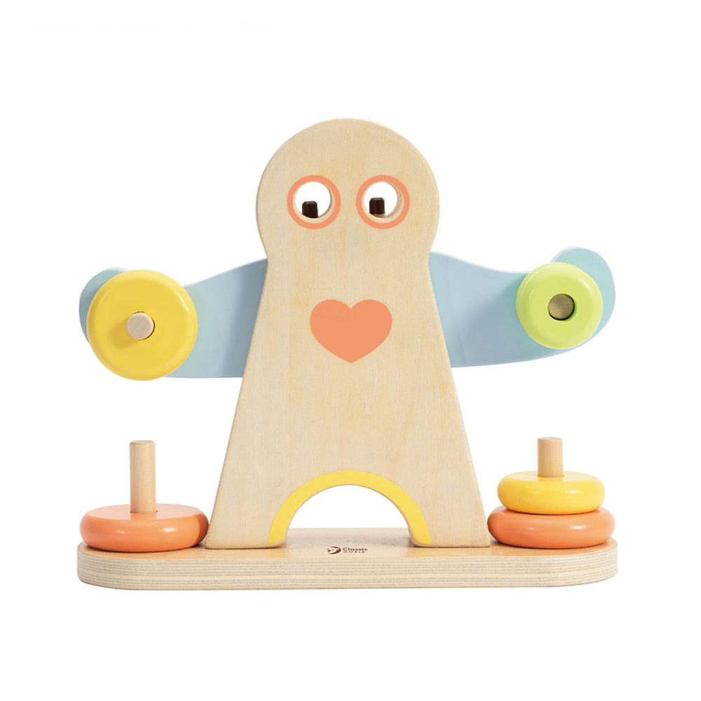 Classic world wooden hercules scale, 7 pcs.