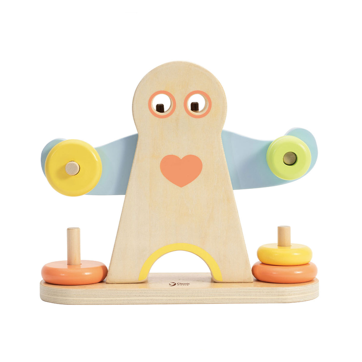 Classic world wooden hercules scale, 7 pcs.