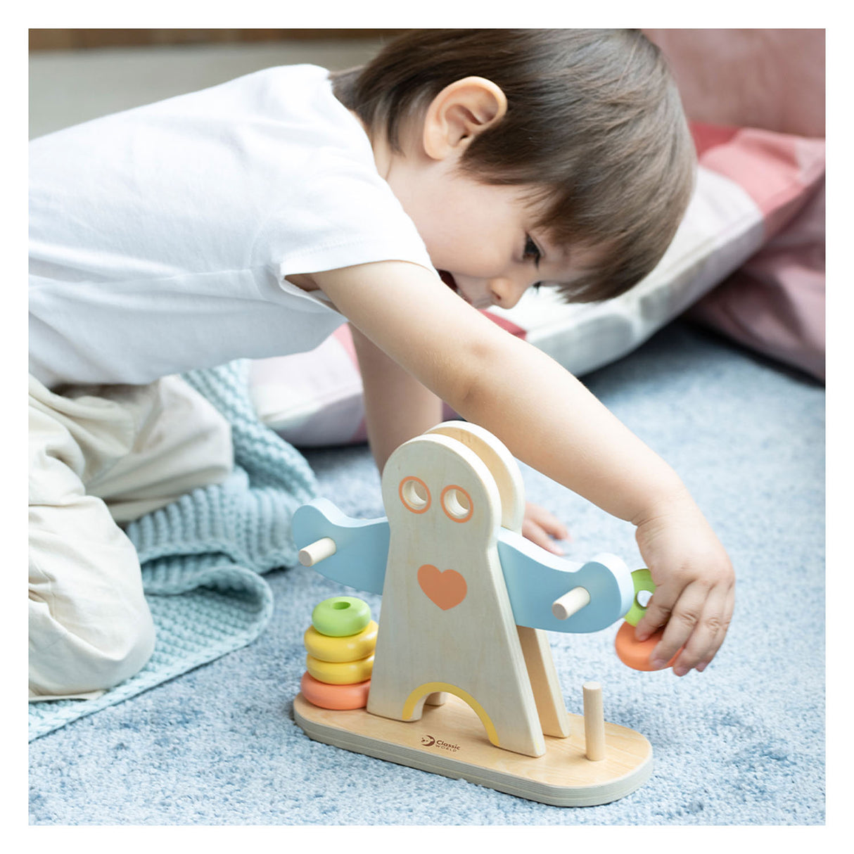 Classic world wooden hercules scale, 7 pcs.