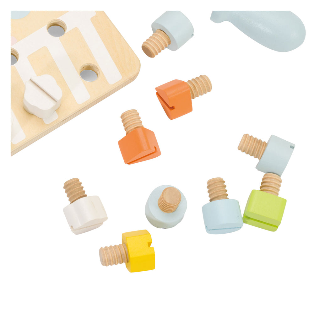 Classic World World Wooden Screw Board Coordination Game, 27pcs.