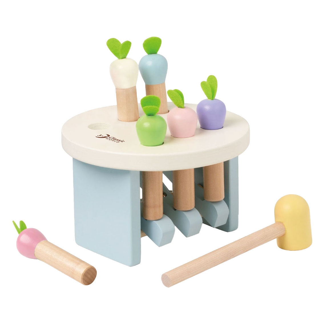 Klasszikus világ fakalapácsos pad mara, 8 db.