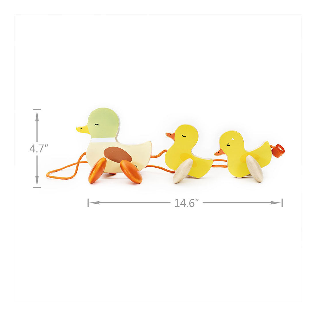 Klassische Welt zum Ziehen von Enten aus Holz