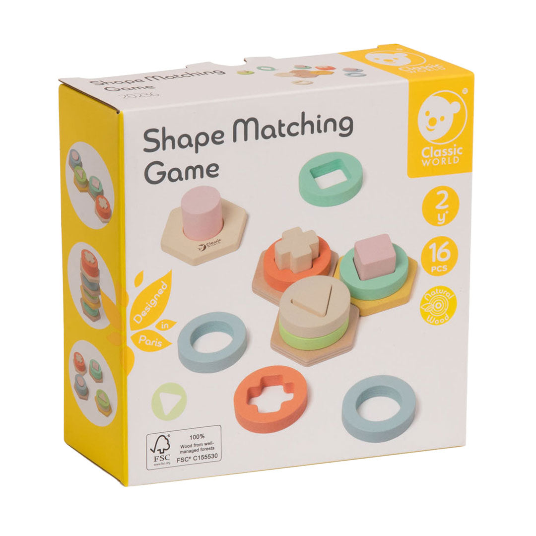 Klasyczna gra polegająca na dopasowywaniu drewnianych kształtów