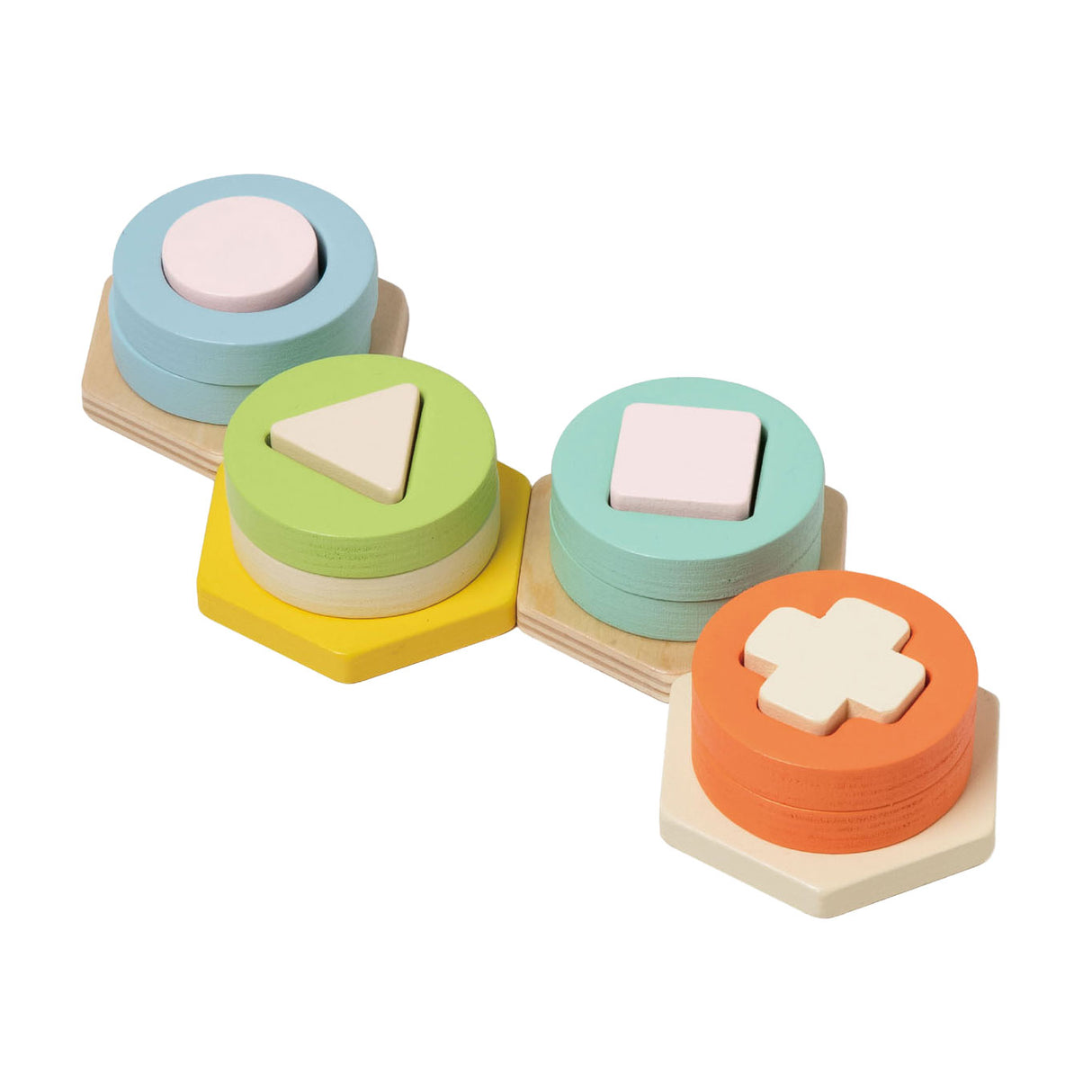 Klasyczna gra polegająca na dopasowywaniu drewnianych kształtów