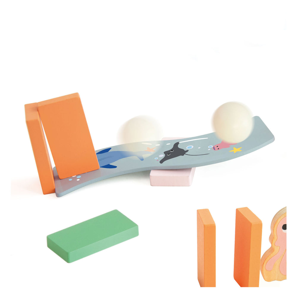 Classic World Wooden Domino Ocean, 100dlg.