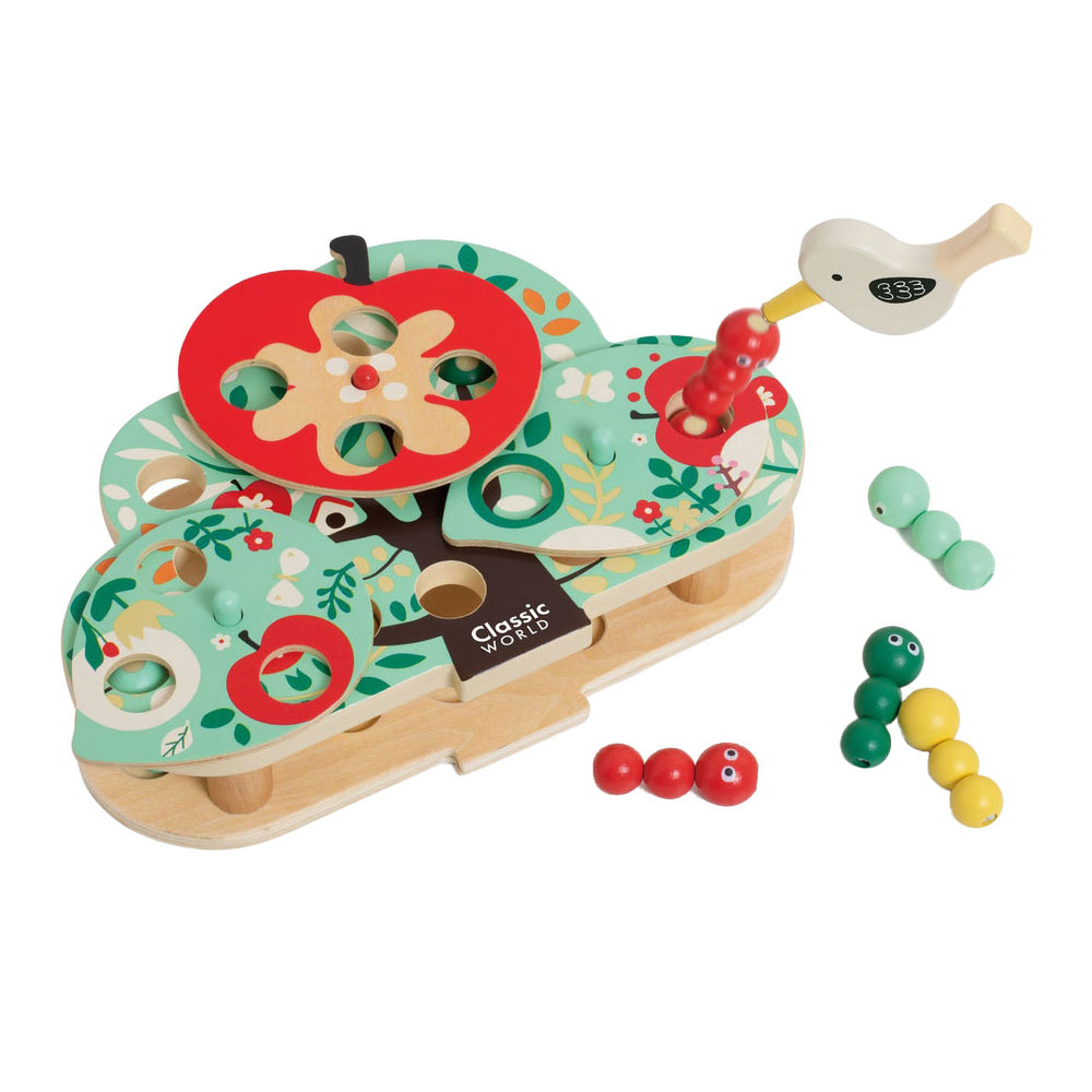 Classic World Doctor Word Pecker Fangspiel aus Holz, 13-teilig,