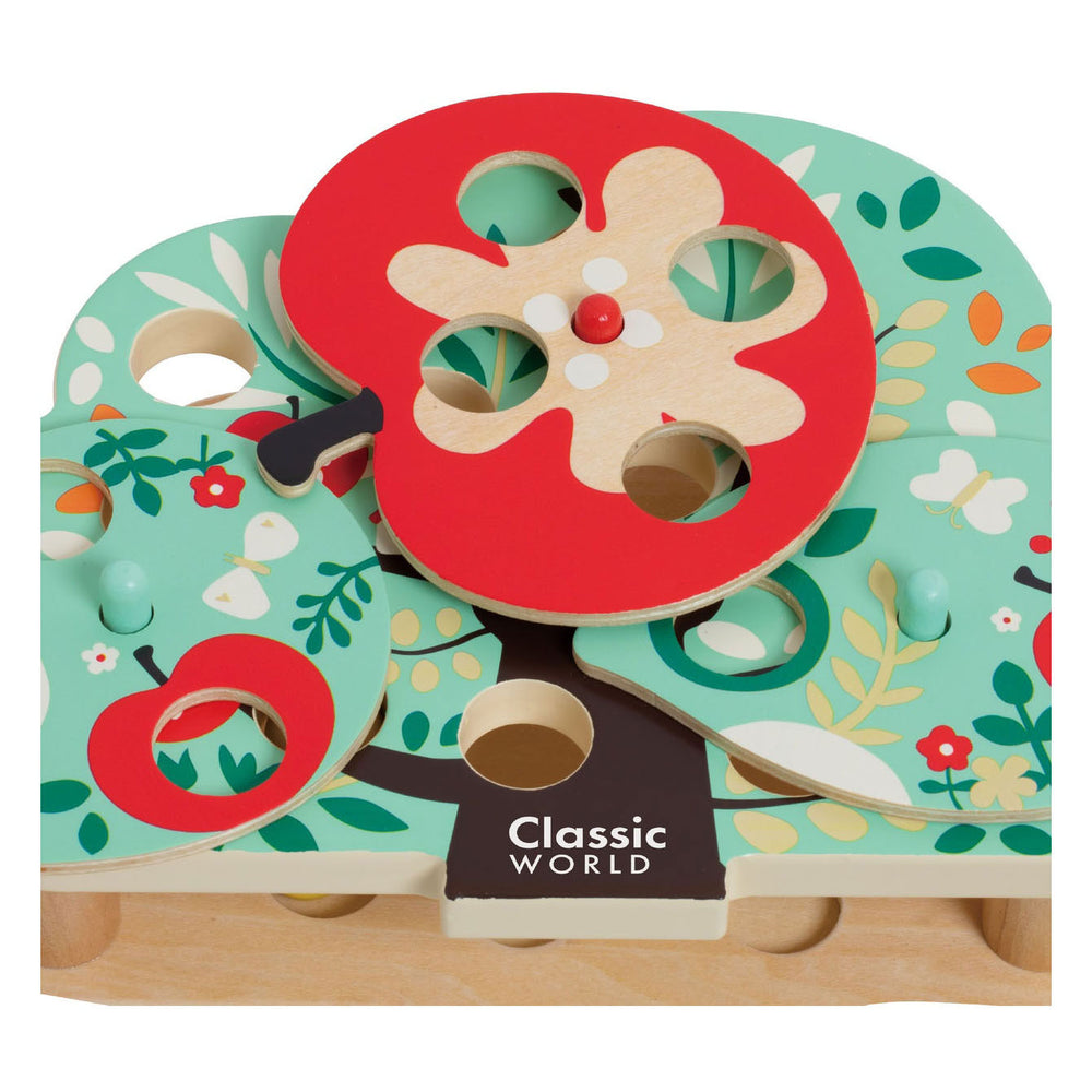 Classic World Doctor Word Pecker Fangspiel aus Holz, 13-teilig,