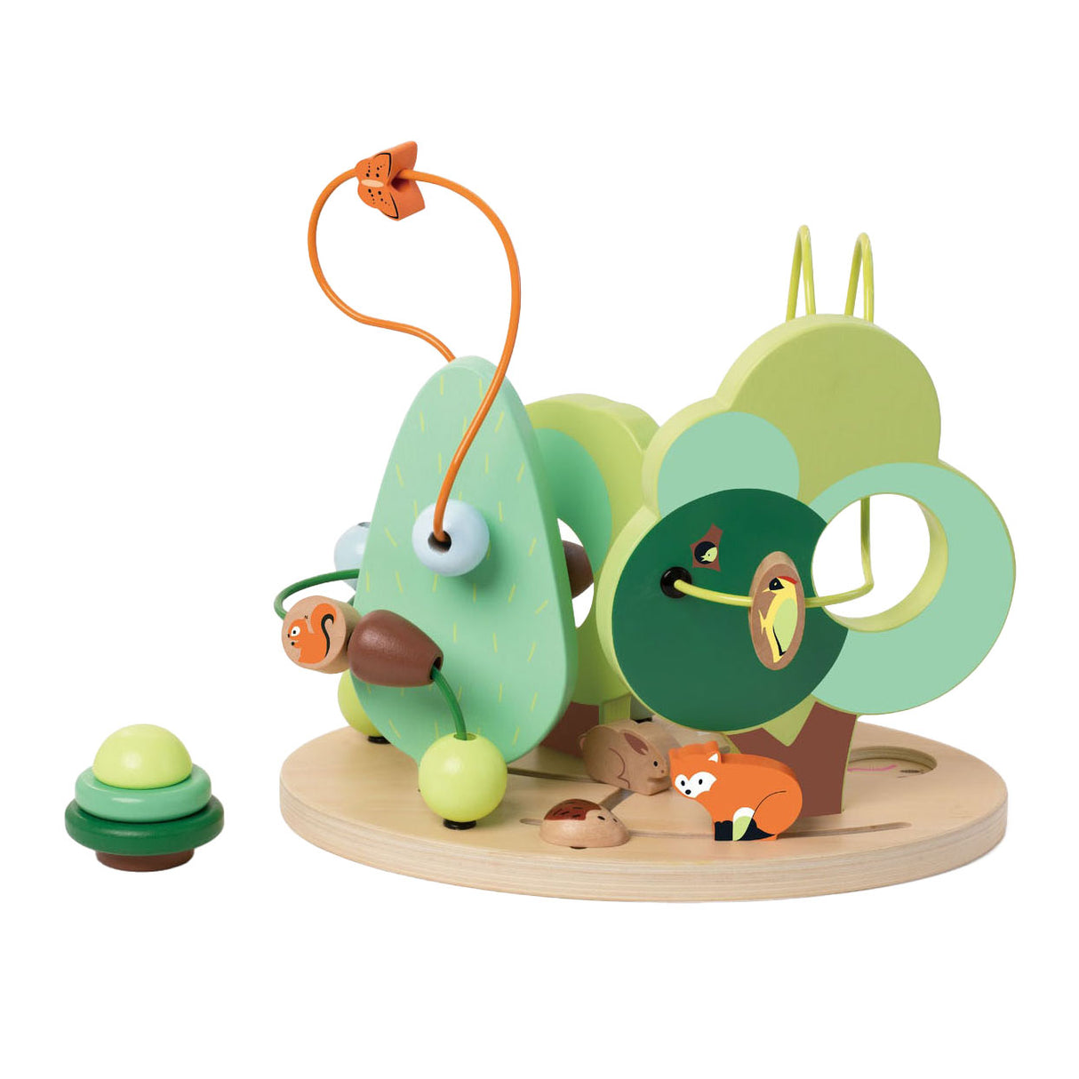 Klasyczny świat drewnianej spirali motorycznej leśny, 5 szt.