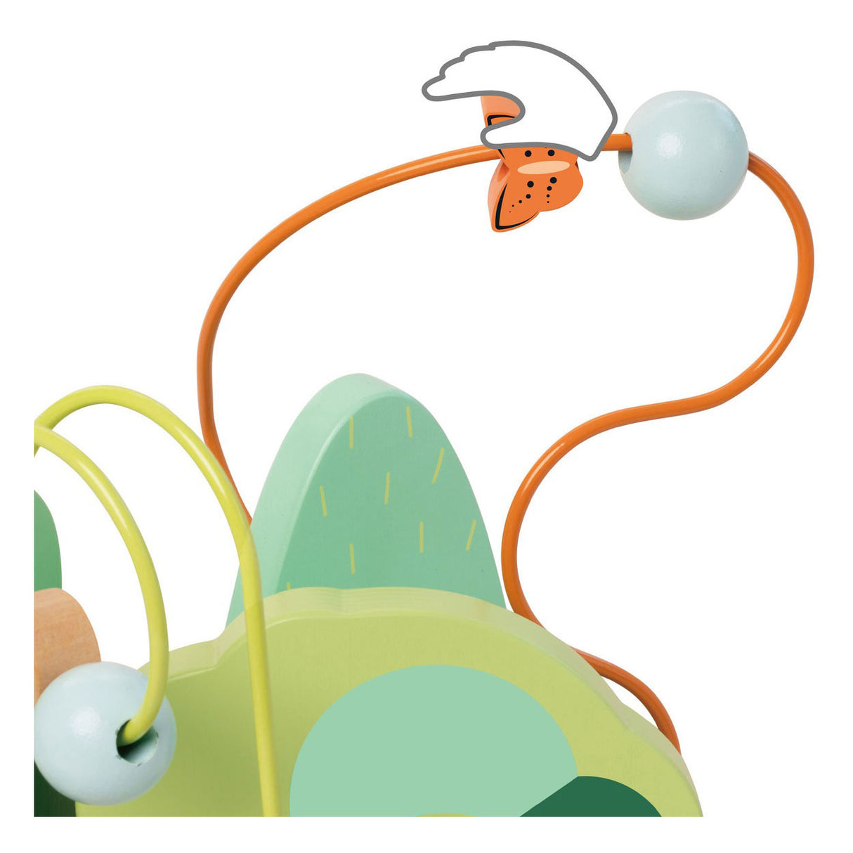 Klasyczny świat drewnianej spirali motorycznej leśny, 5 szt.