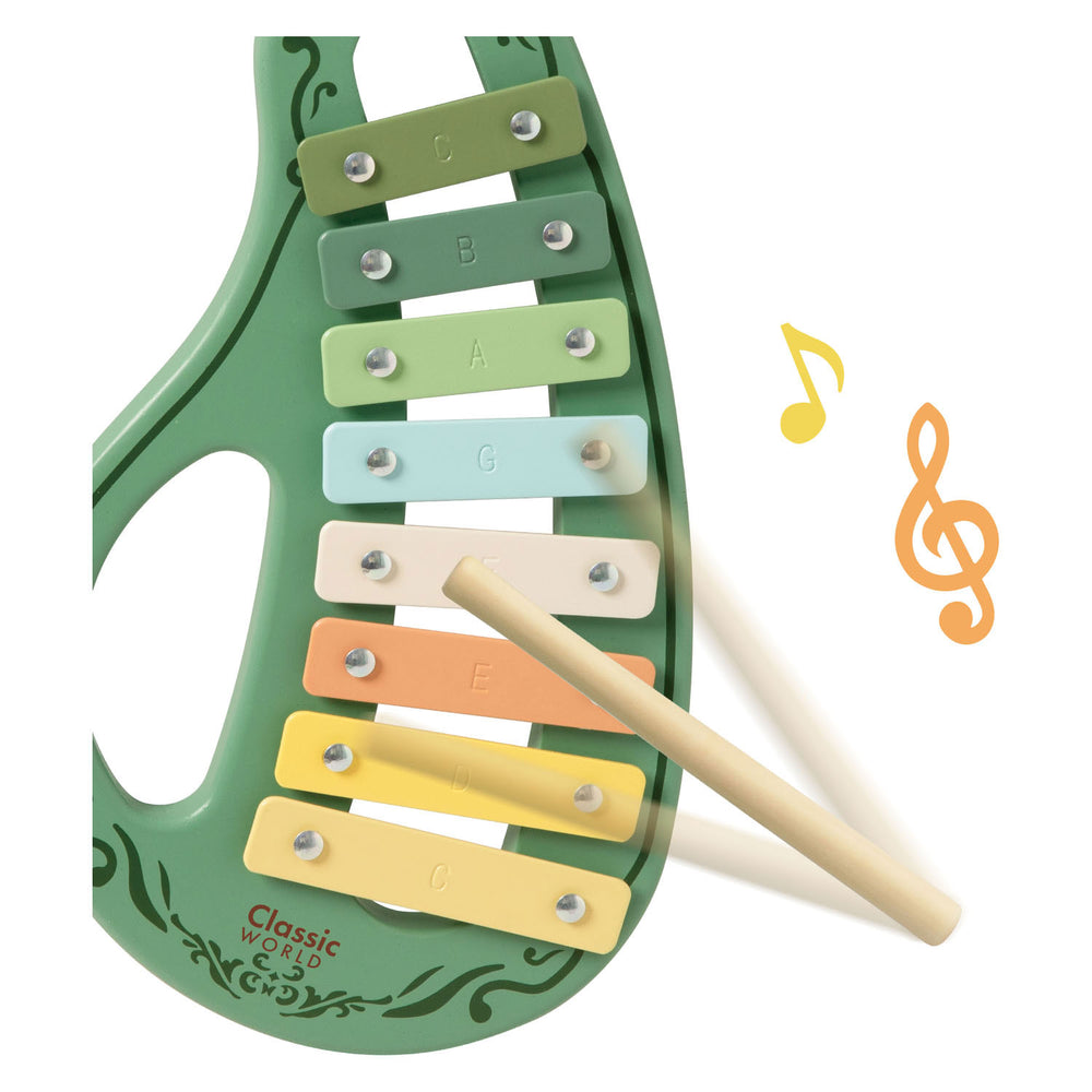 Classic World Wooden Vintage Musical Instruments Set, 5dlg.