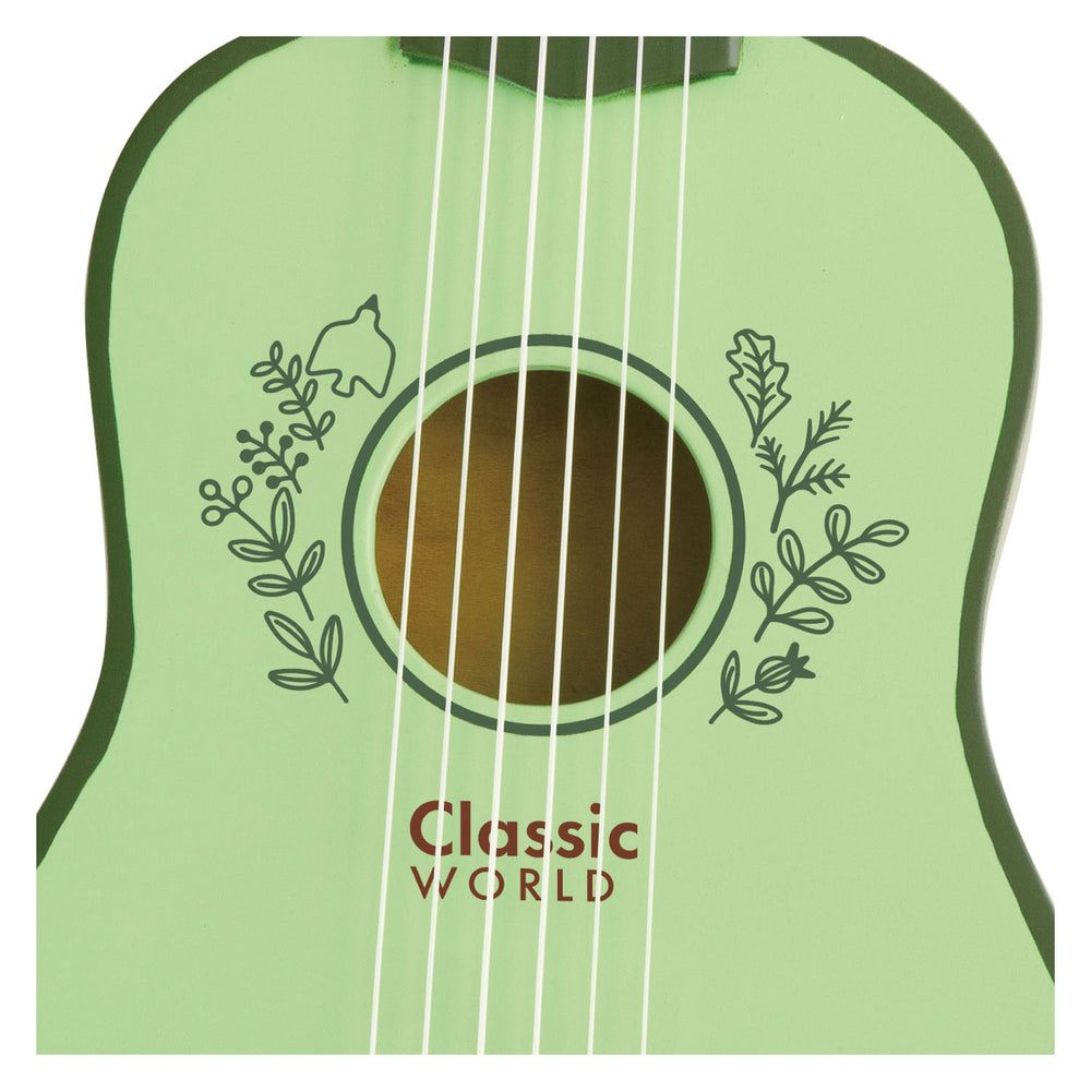 Guitarra vintage de madera clásica de madera