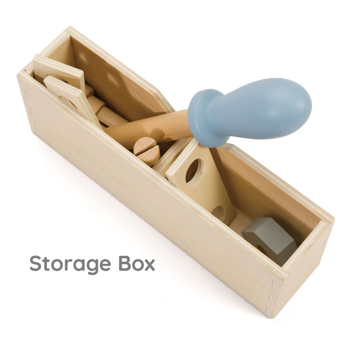 Klassisen maailman puinen työkalulaatikko moderni, 27 kappaletta.